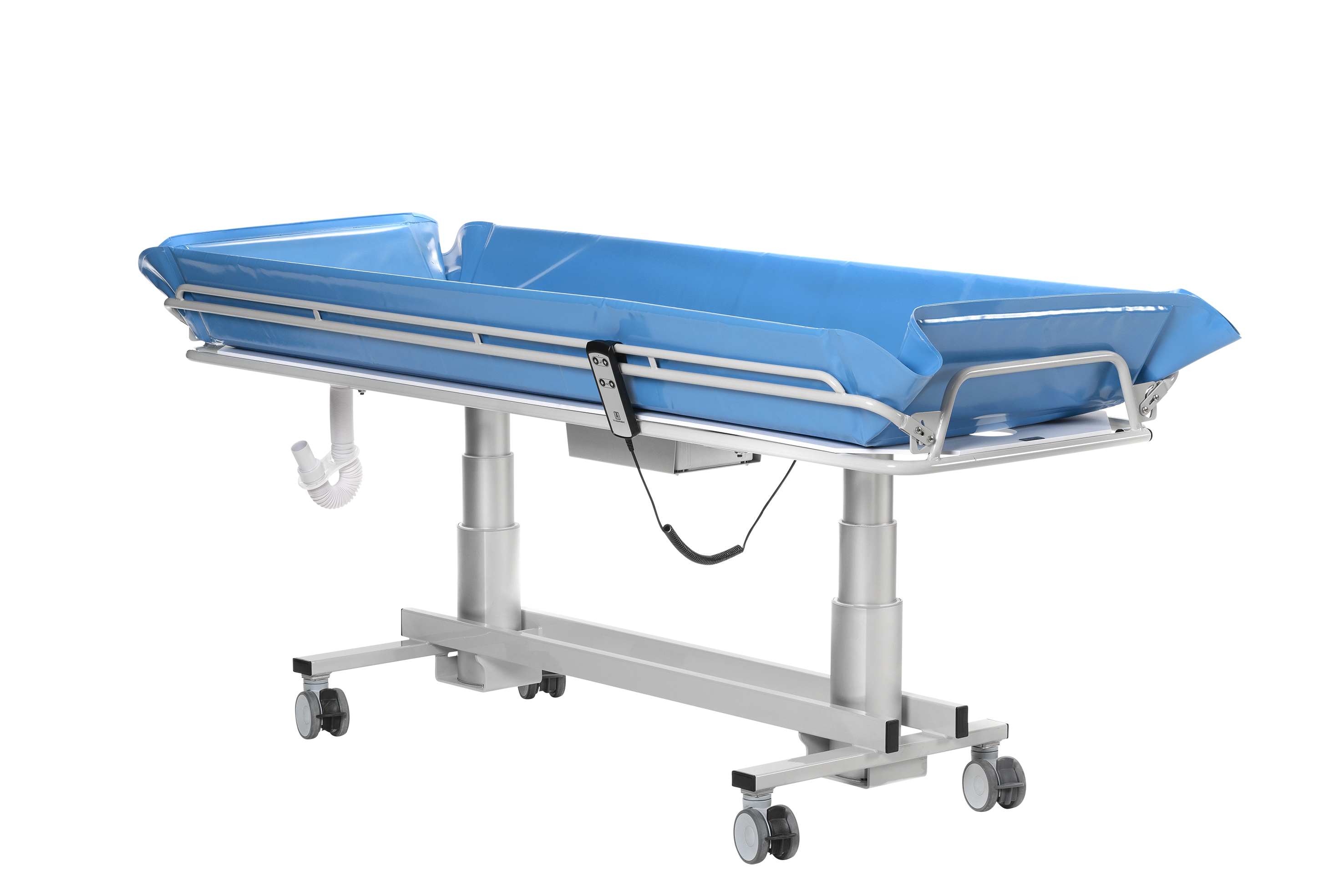 Shower bed for disabled Multitasking battery operated shower trolley