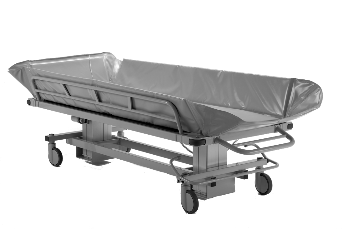 Bariatric shower top trolley