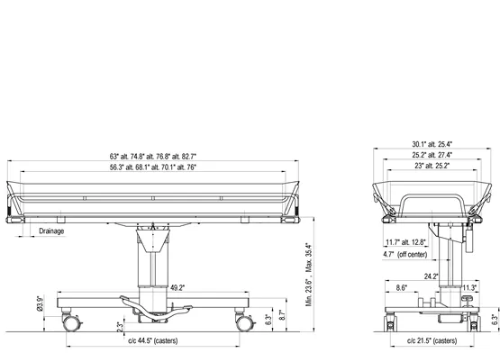 Duschvagn 2000 broschyr inches