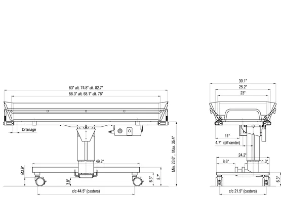 Duschvagn 3000 broschyr inches